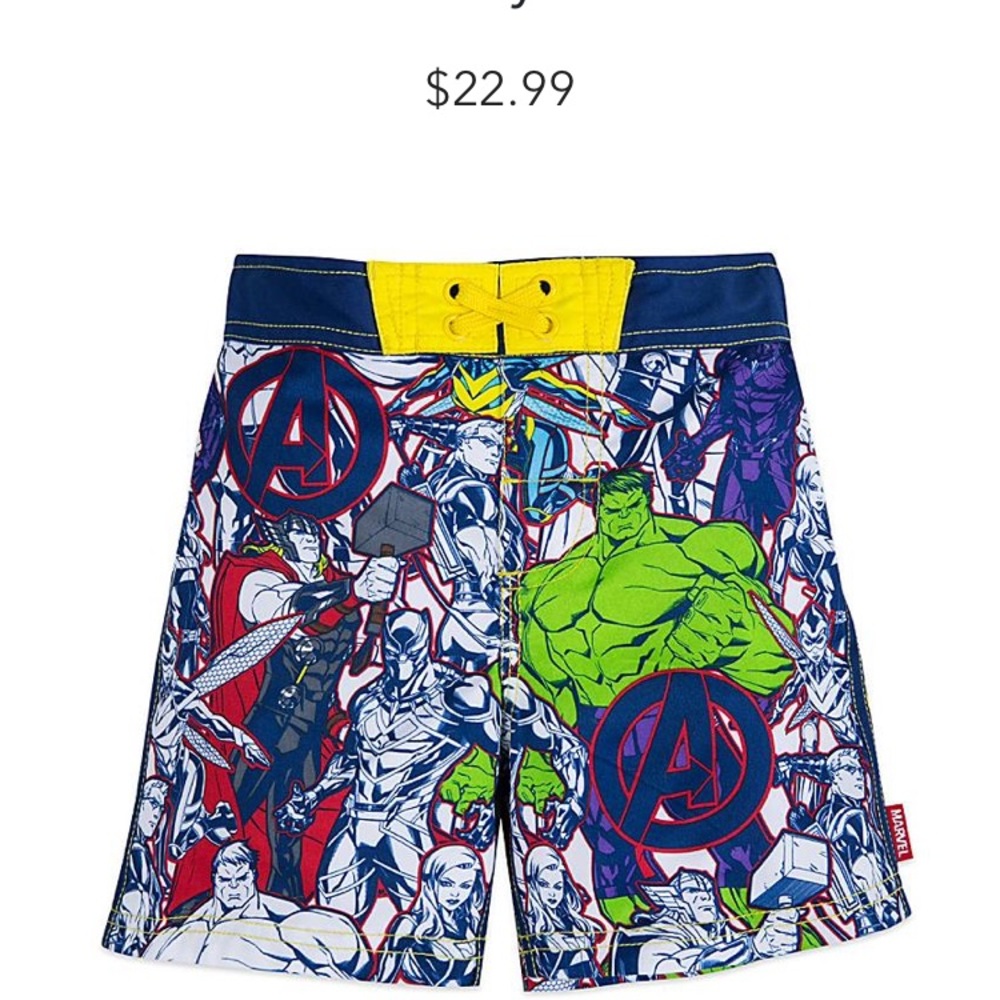 Marvel swim trunks